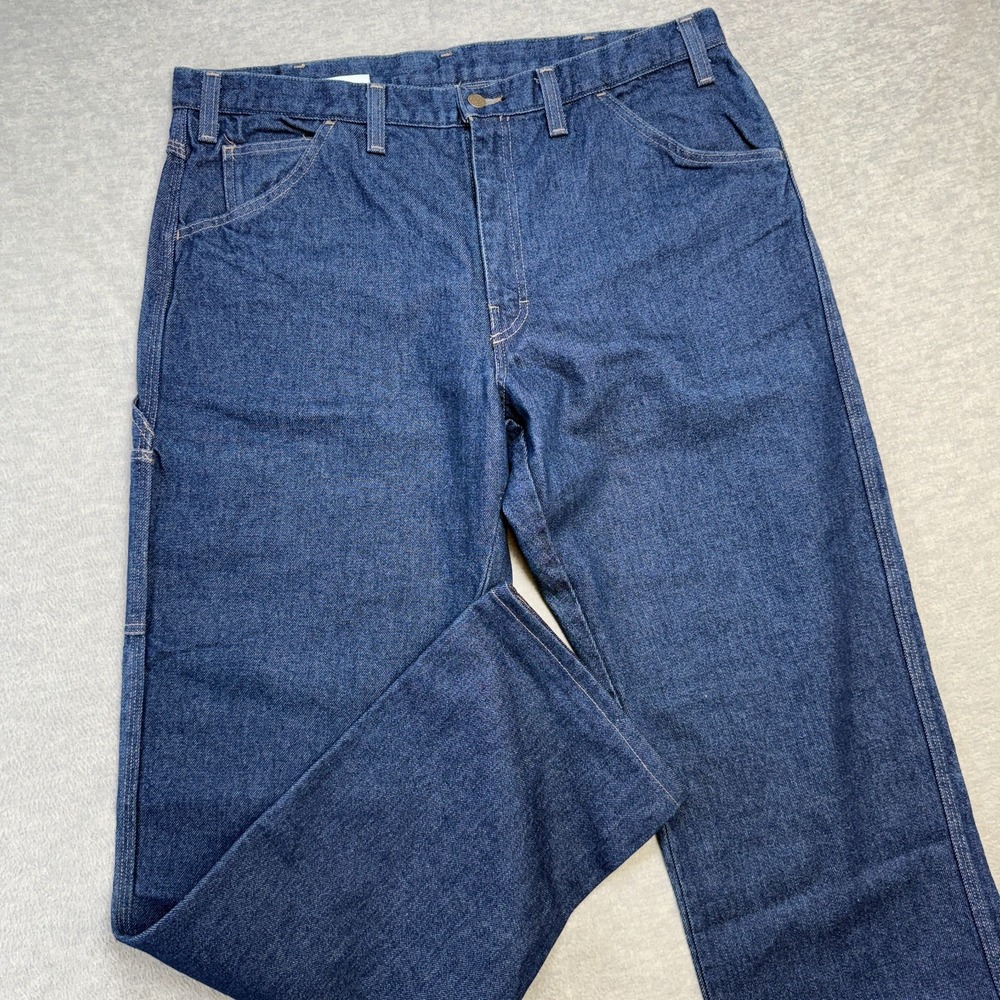 Workrite FR Jeans Mens 38x35 Blue Flame Resistant Denim Pants 2122 HRC 2